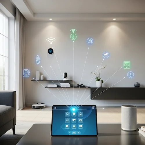 Nowoczesny inteligentny dom z systemem Loxone